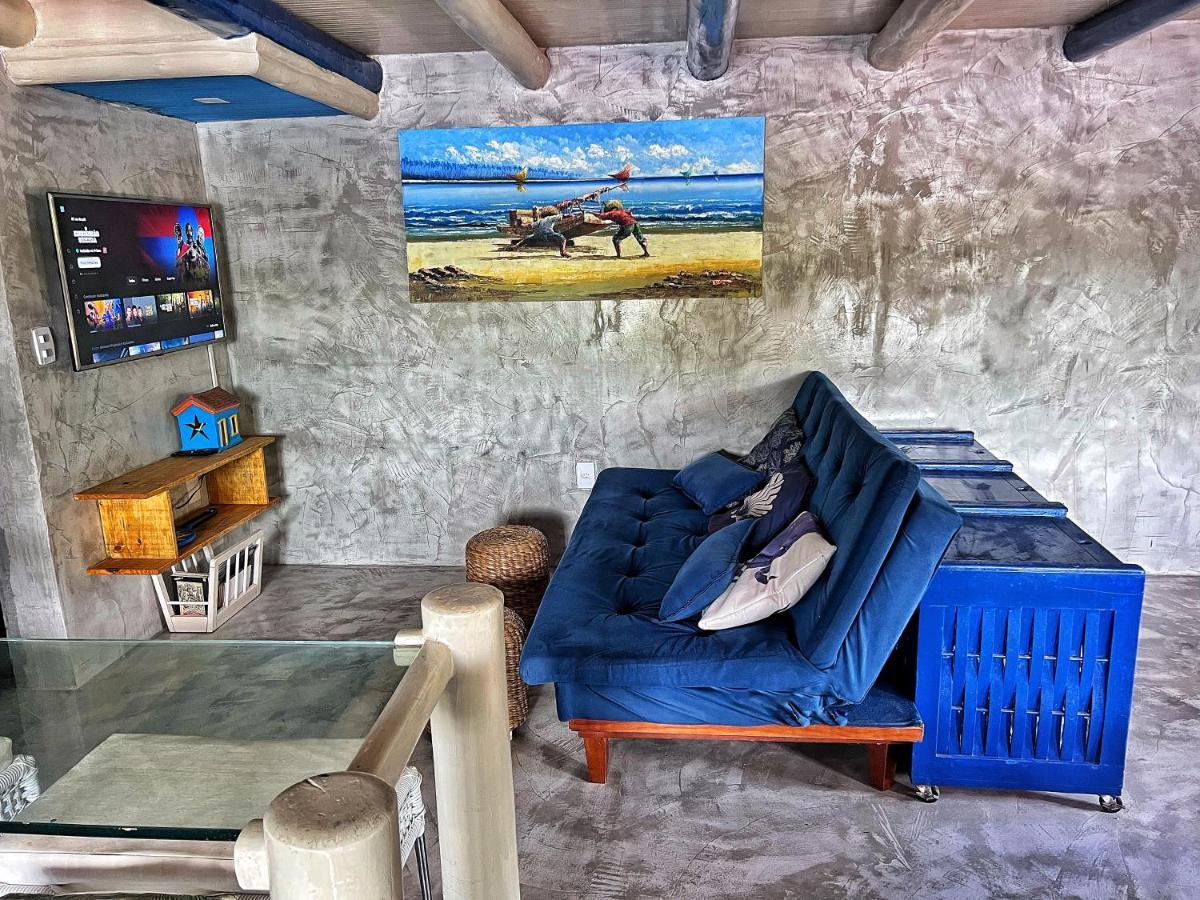Casinha Azul Caraiva - Casa Completa Na Beira Do Rio Villa Ngoại thất bức ảnh